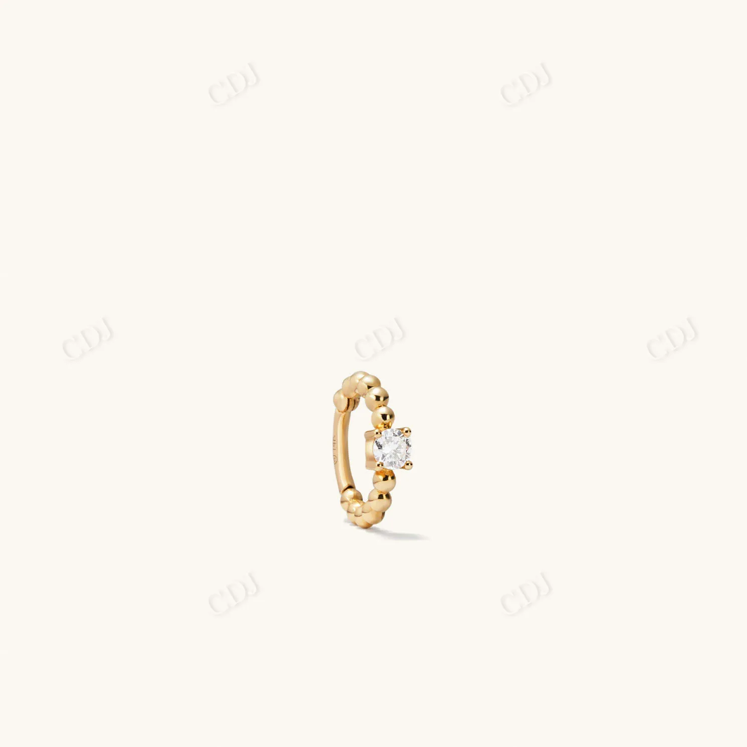 0.061CTW Lab Grown Diamond Beaded Mini Earring