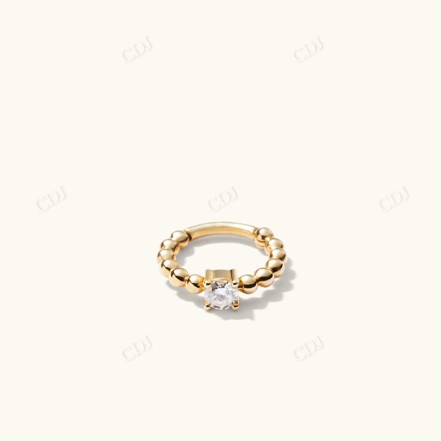 0.061CTW Lab Grown Diamond Beaded Mini Earring
