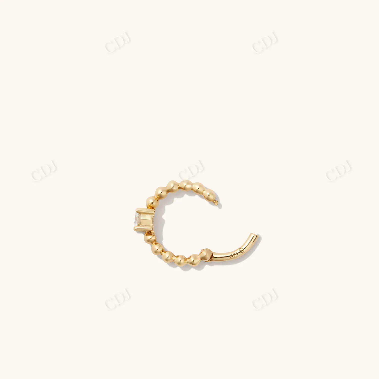 0.061CTW Lab Grown Diamond Beaded Mini Earring