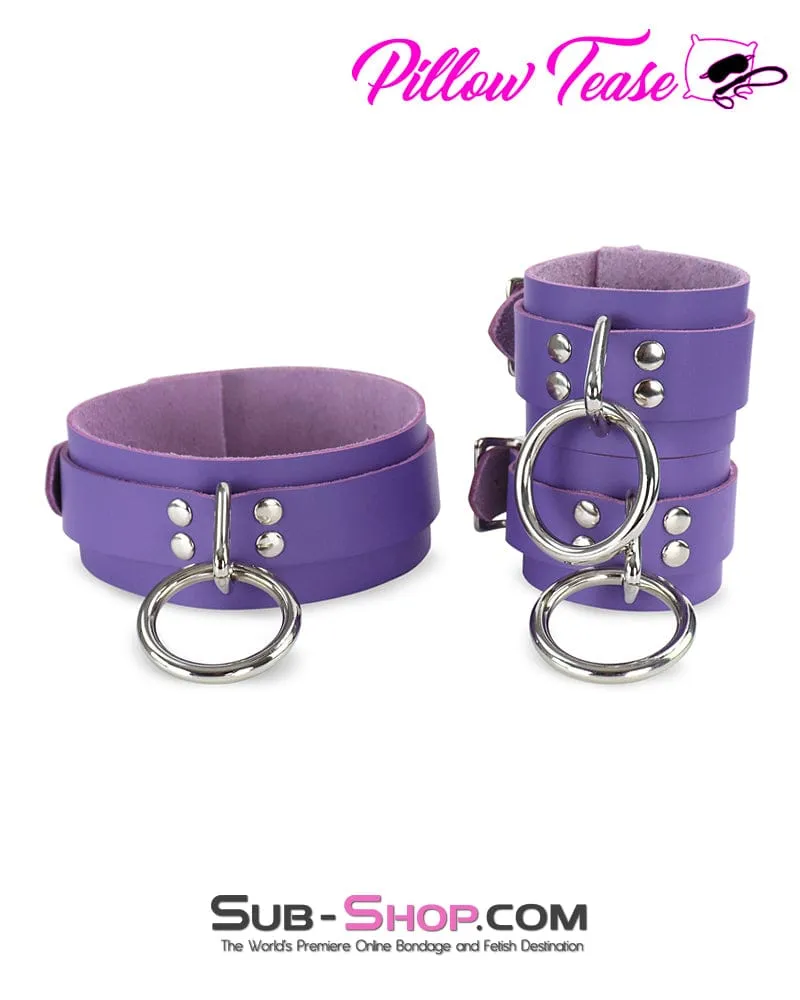 0467A      My Obsession Leather Bondage Wrist Cuffs