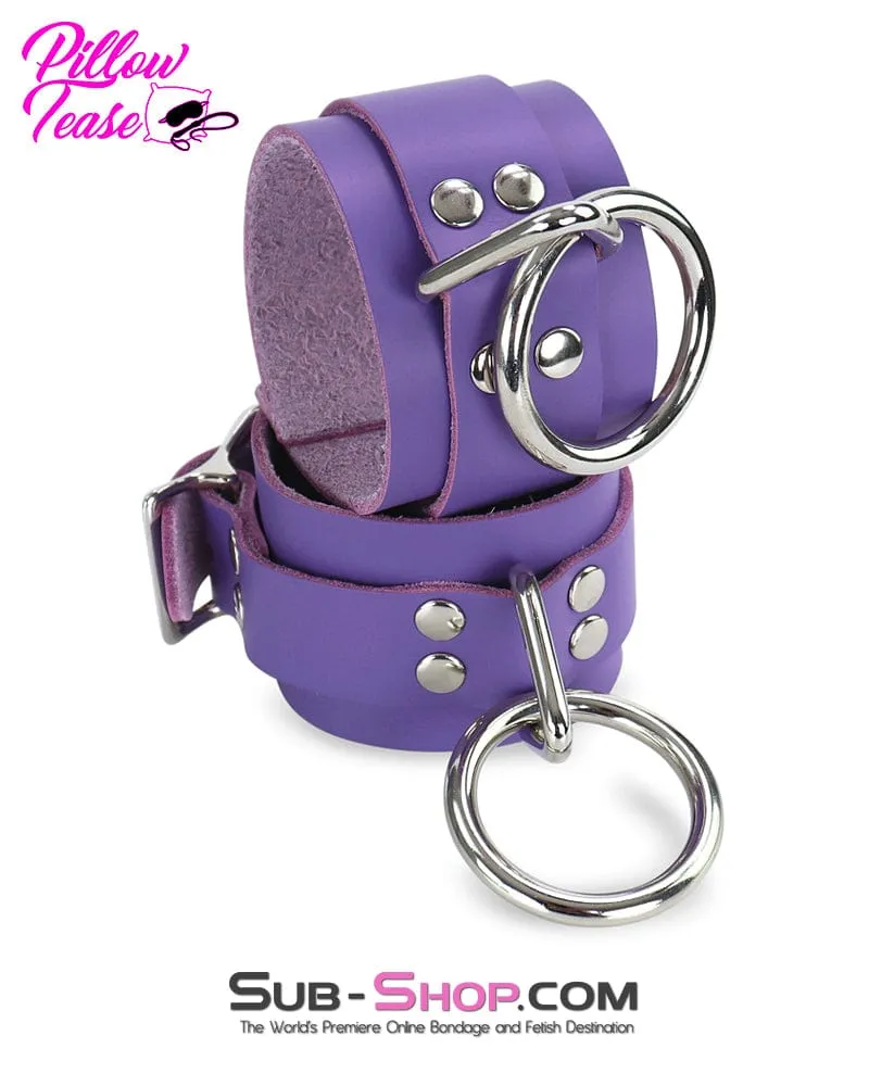 0467A      My Obsession Leather Bondage Wrist Cuffs