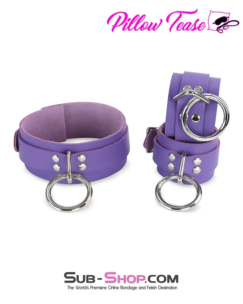 0467A      My Obsession Leather Bondage Wrist Cuffs