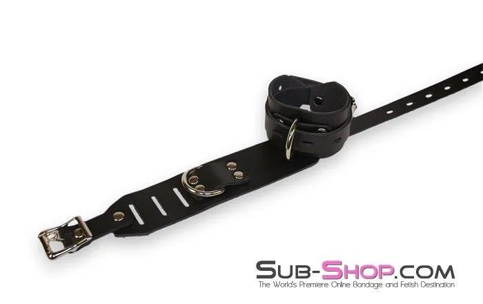 0701A      Deluxe Locking Leather Wrist Cuffs
