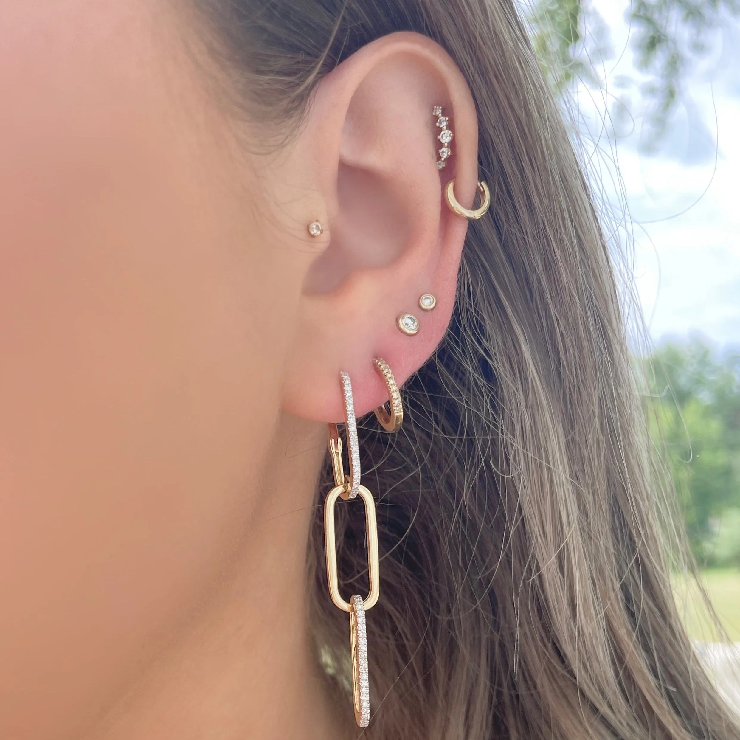 14K GOLD DIAMOND ALANA EARRINGS