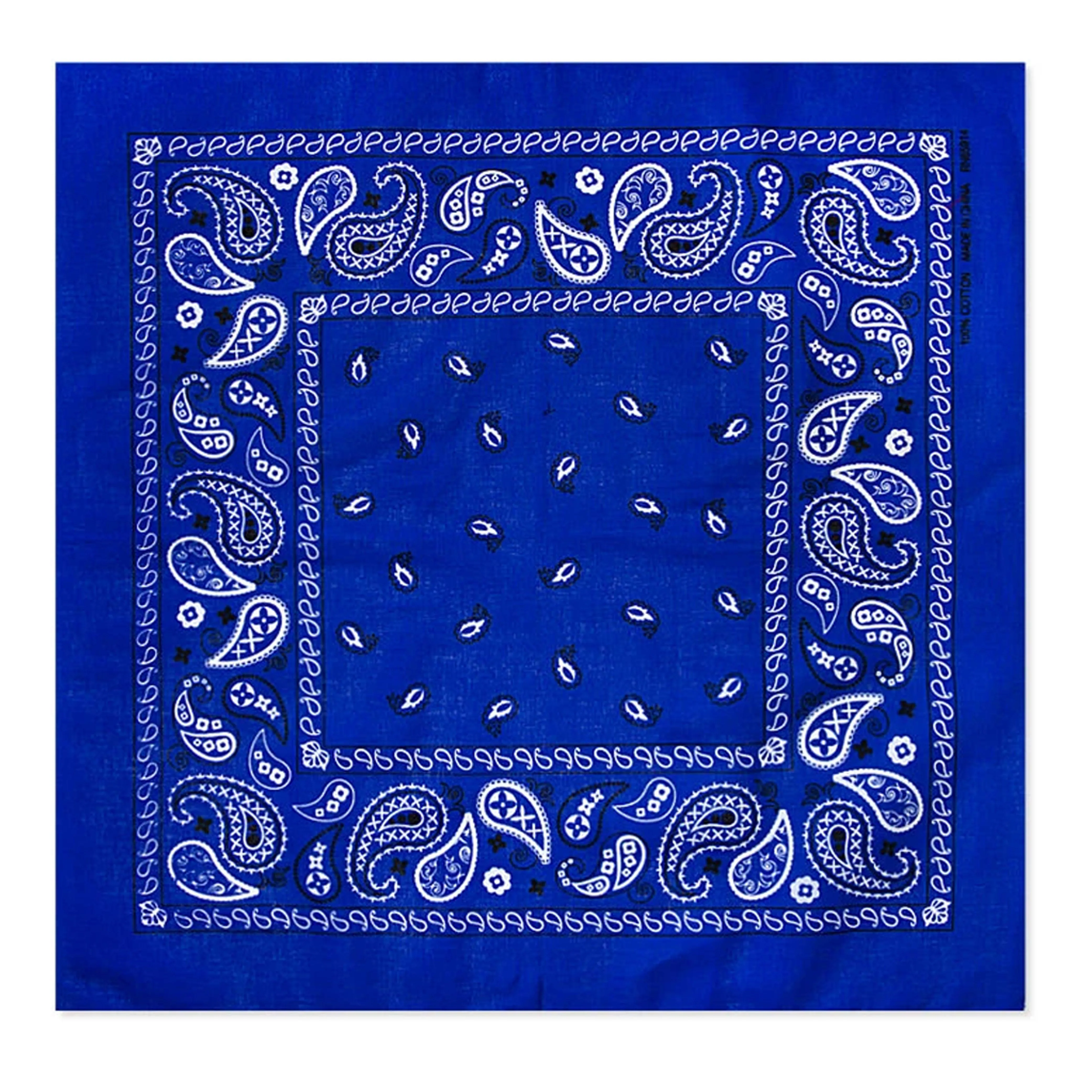 5 Pc Bandana Scarves Paisley Head Face Neck Gaiter Cover Wrap Scarf 100% Cotton