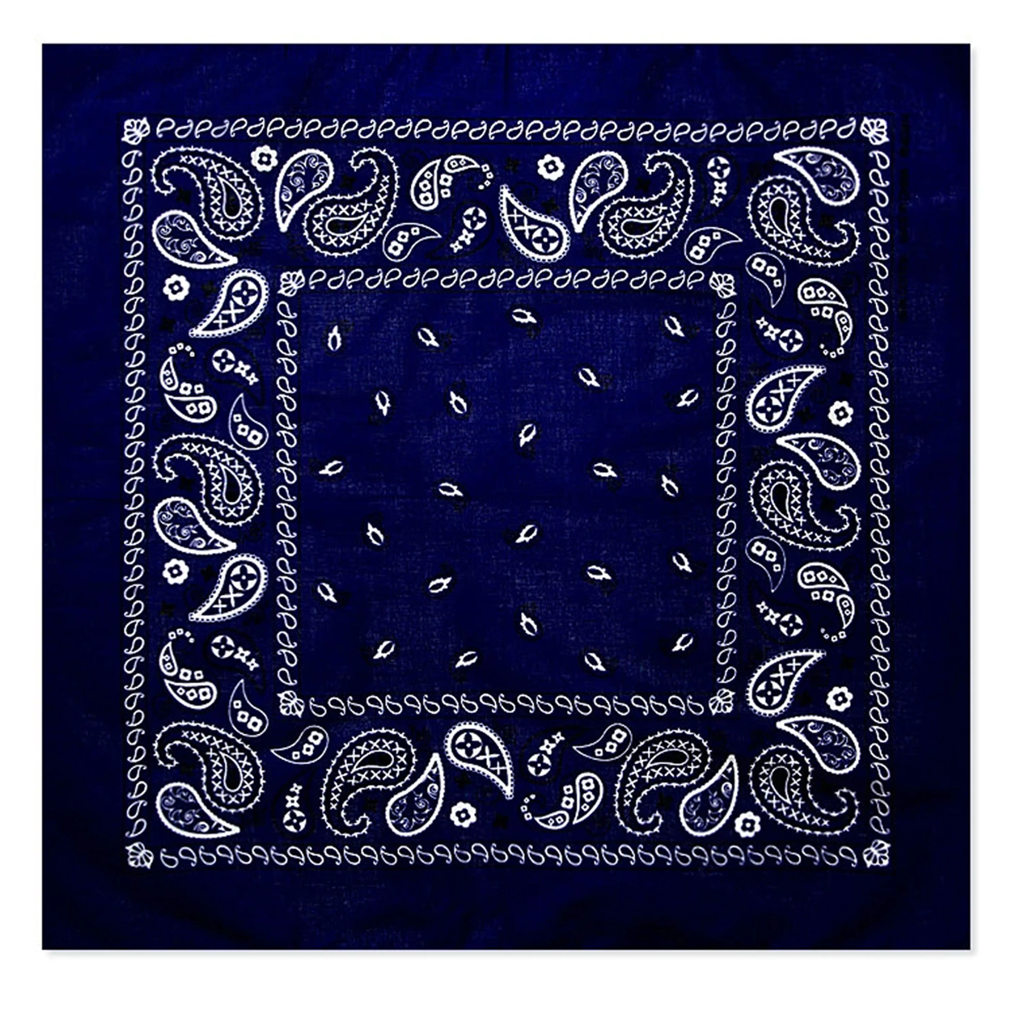 5 Pc Bandana Scarves Paisley Head Face Neck Gaiter Cover Wrap Scarf 100% Cotton