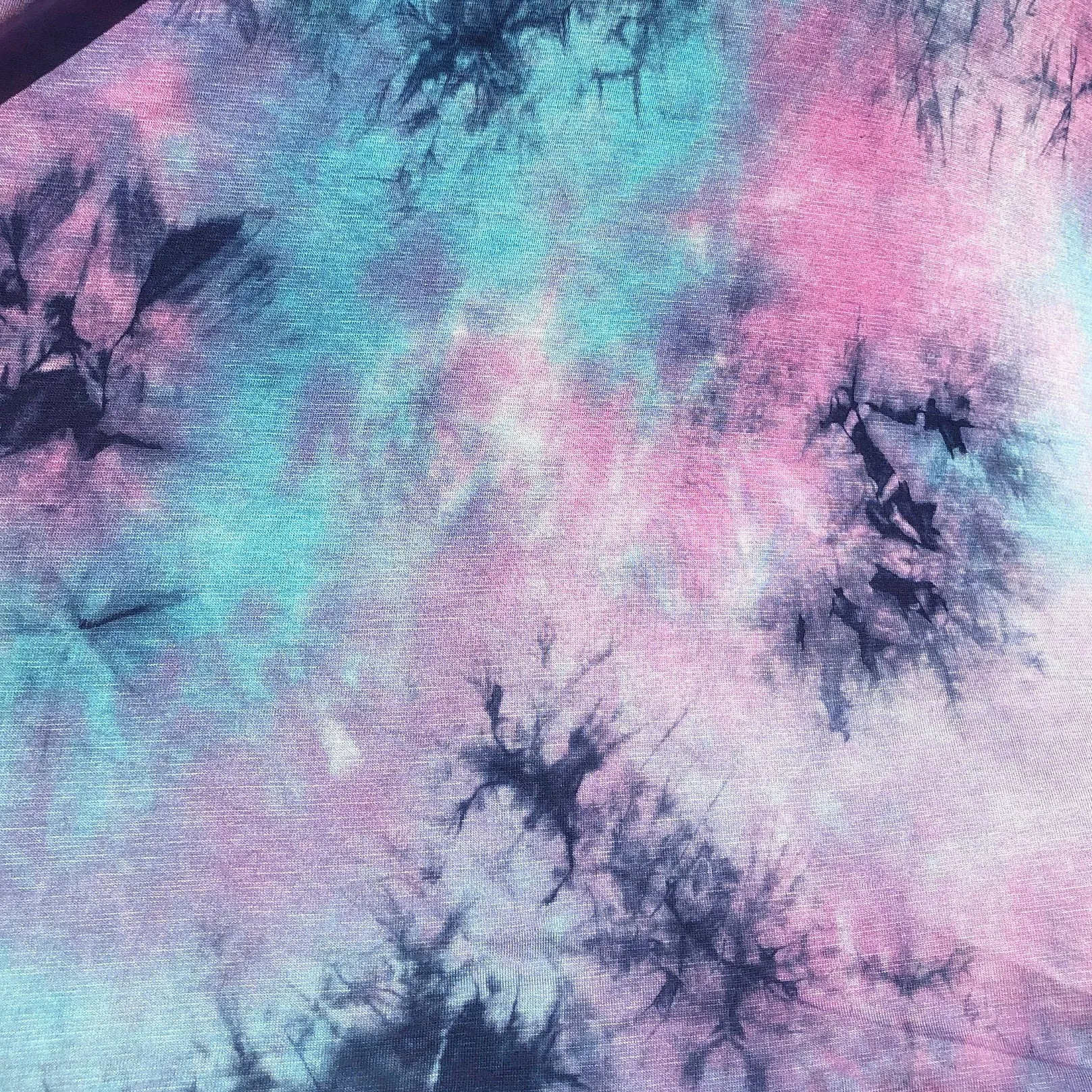 60” Bamboo 4-Way Stretch with Spandex 5.5 OZ Tie Dye Tie Dyed Apparel Jersey Knit Fabric By the Yard