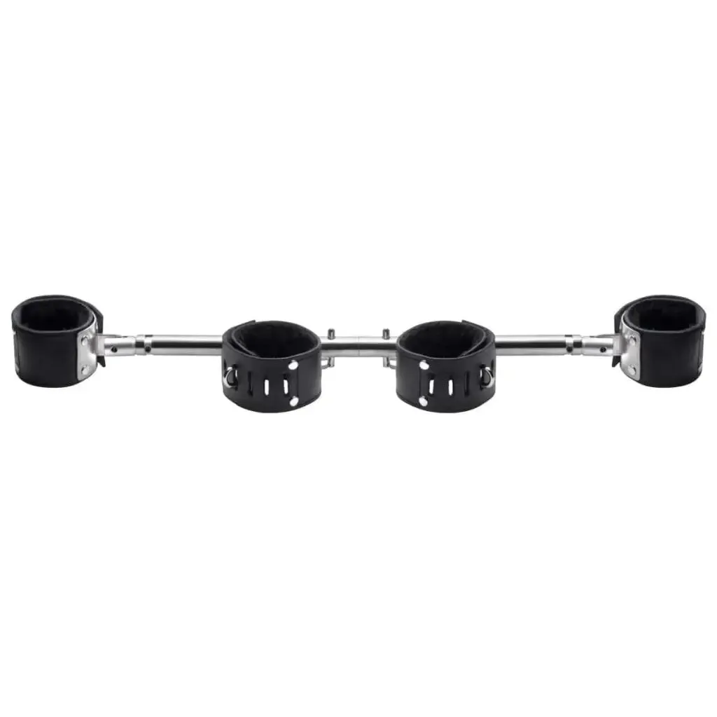 Adjustable Swiveling Spreader Bar With Leather Cuffs