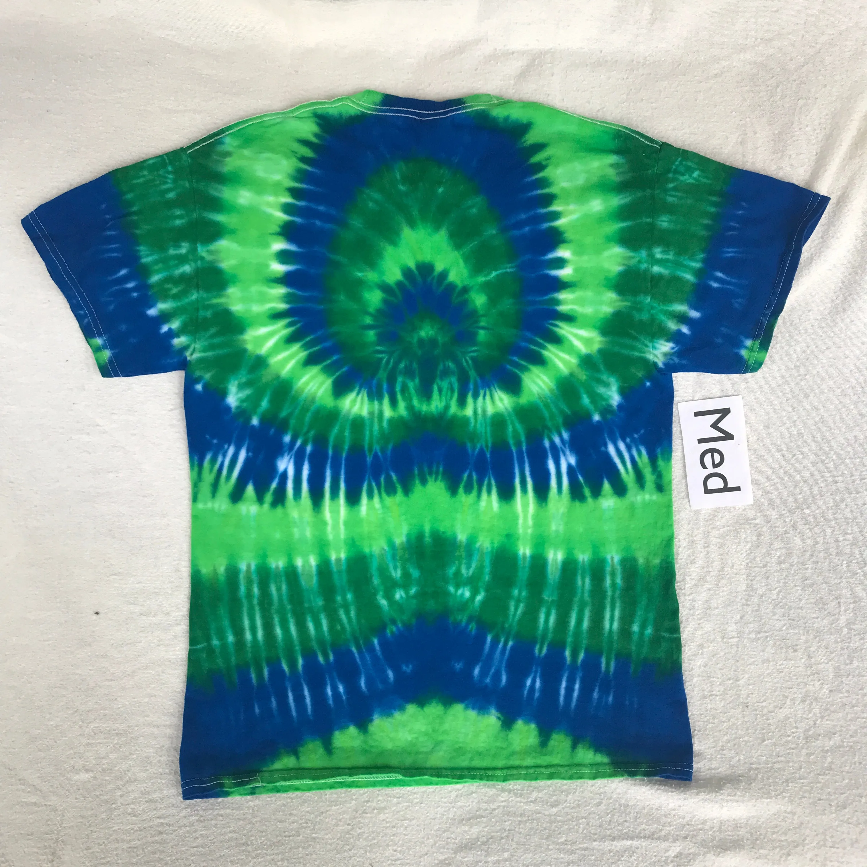 Adult Medium Tie-Dye Three Color Pie Dye Spider Design