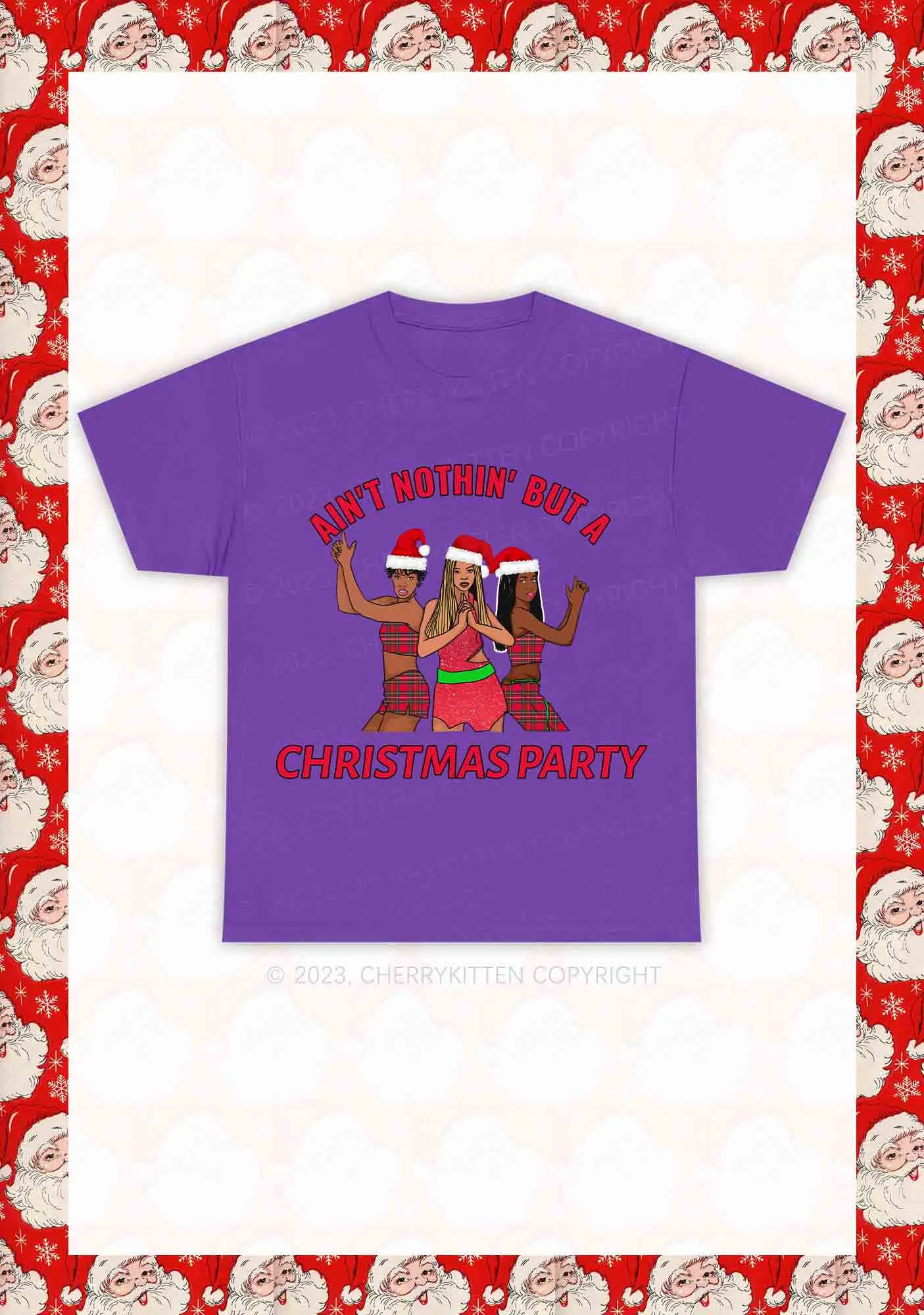 Ain't Nothin' But A Christmas Party Y2K Chunky Shirt Cherrykitten