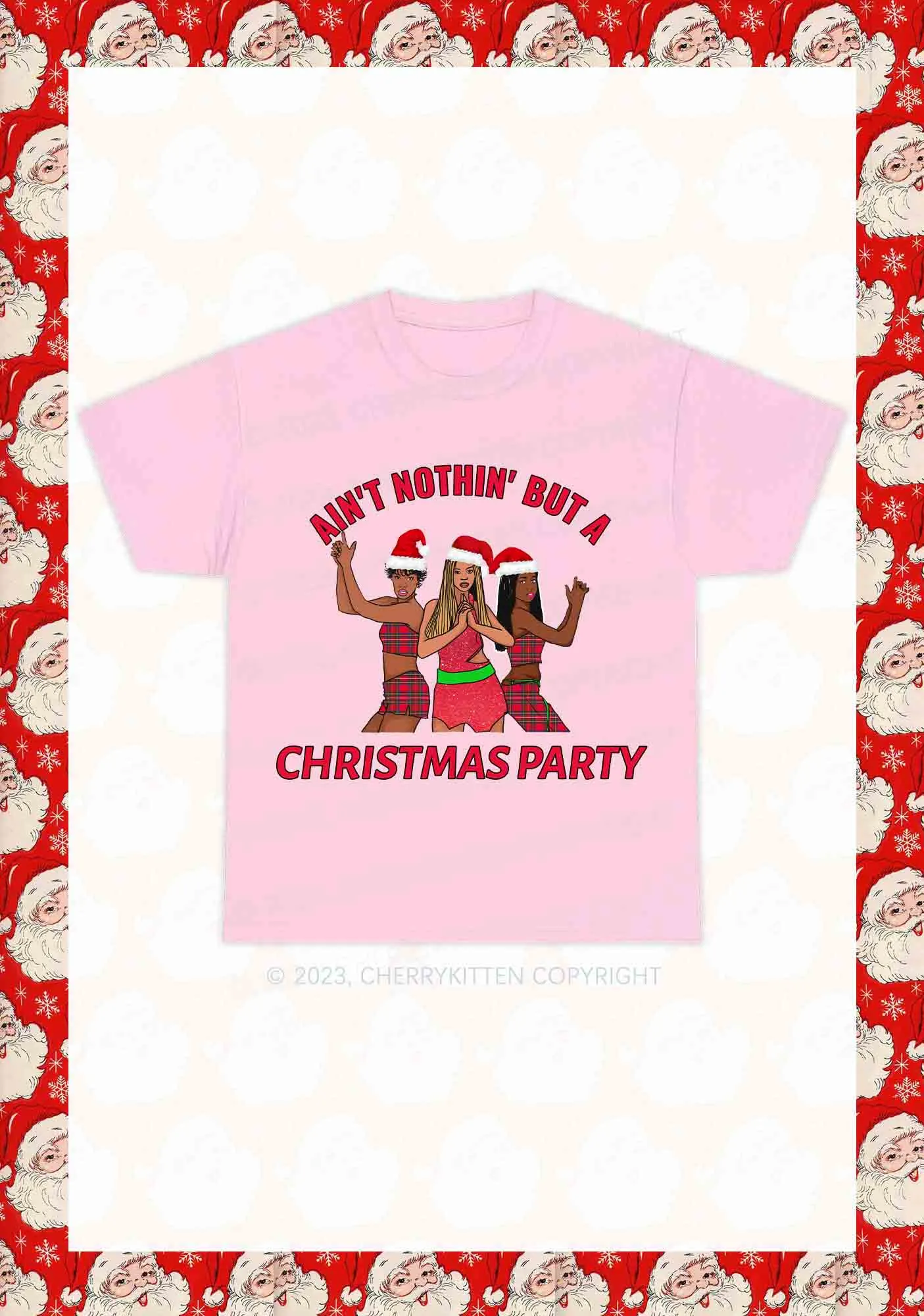 Ain't Nothin' But A Christmas Party Y2K Chunky Shirt Cherrykitten