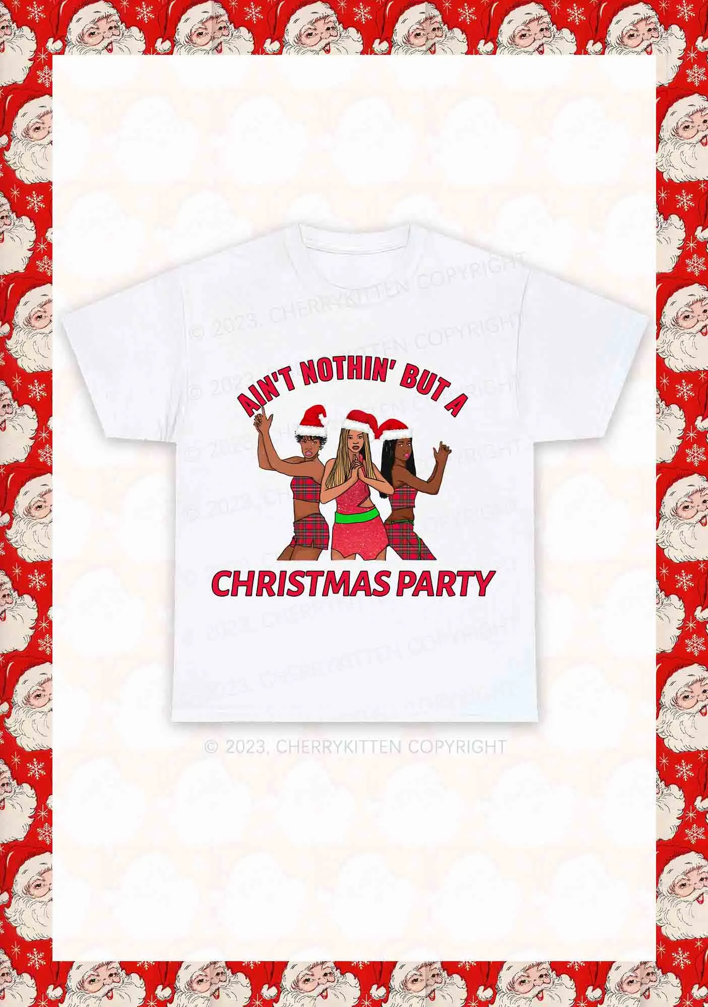Ain't Nothin' But A Christmas Party Y2K Chunky Shirt Cherrykitten
