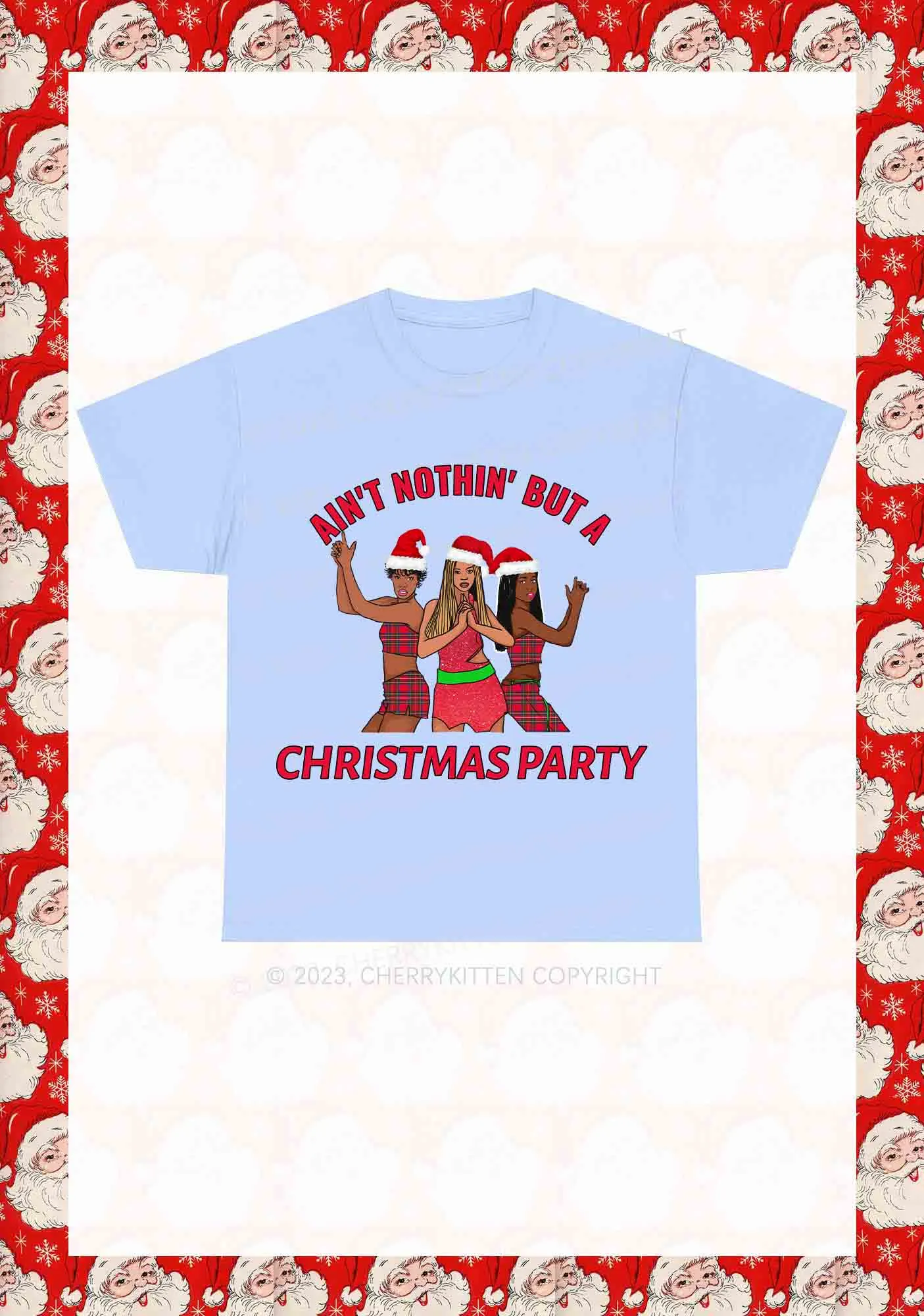 Ain't Nothin' But A Christmas Party Y2K Chunky Shirt Cherrykitten