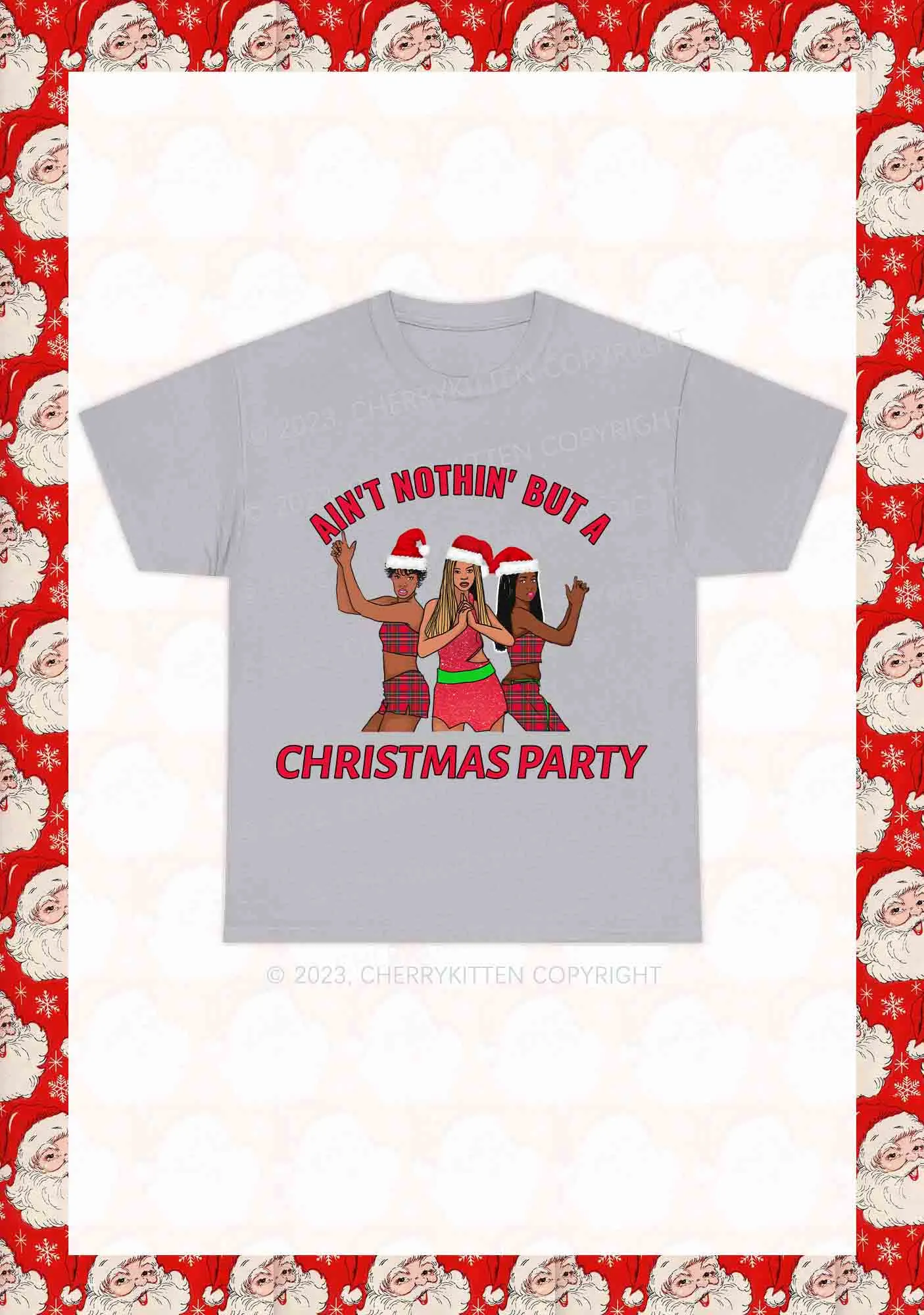 Ain't Nothin' But A Christmas Party Y2K Chunky Shirt Cherrykitten