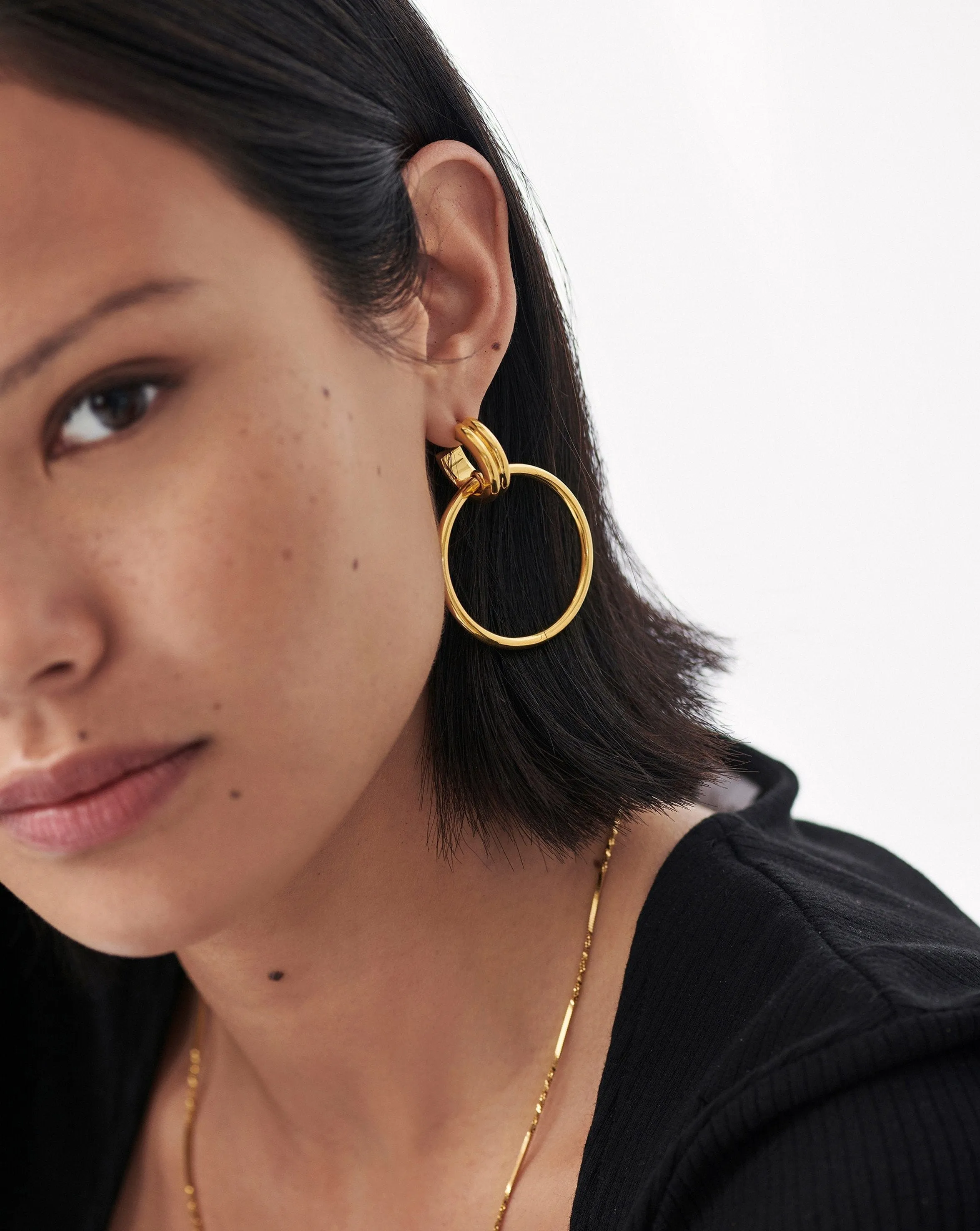 Ancien Chandelier Hoop Earrings | 18ct Gold Plated