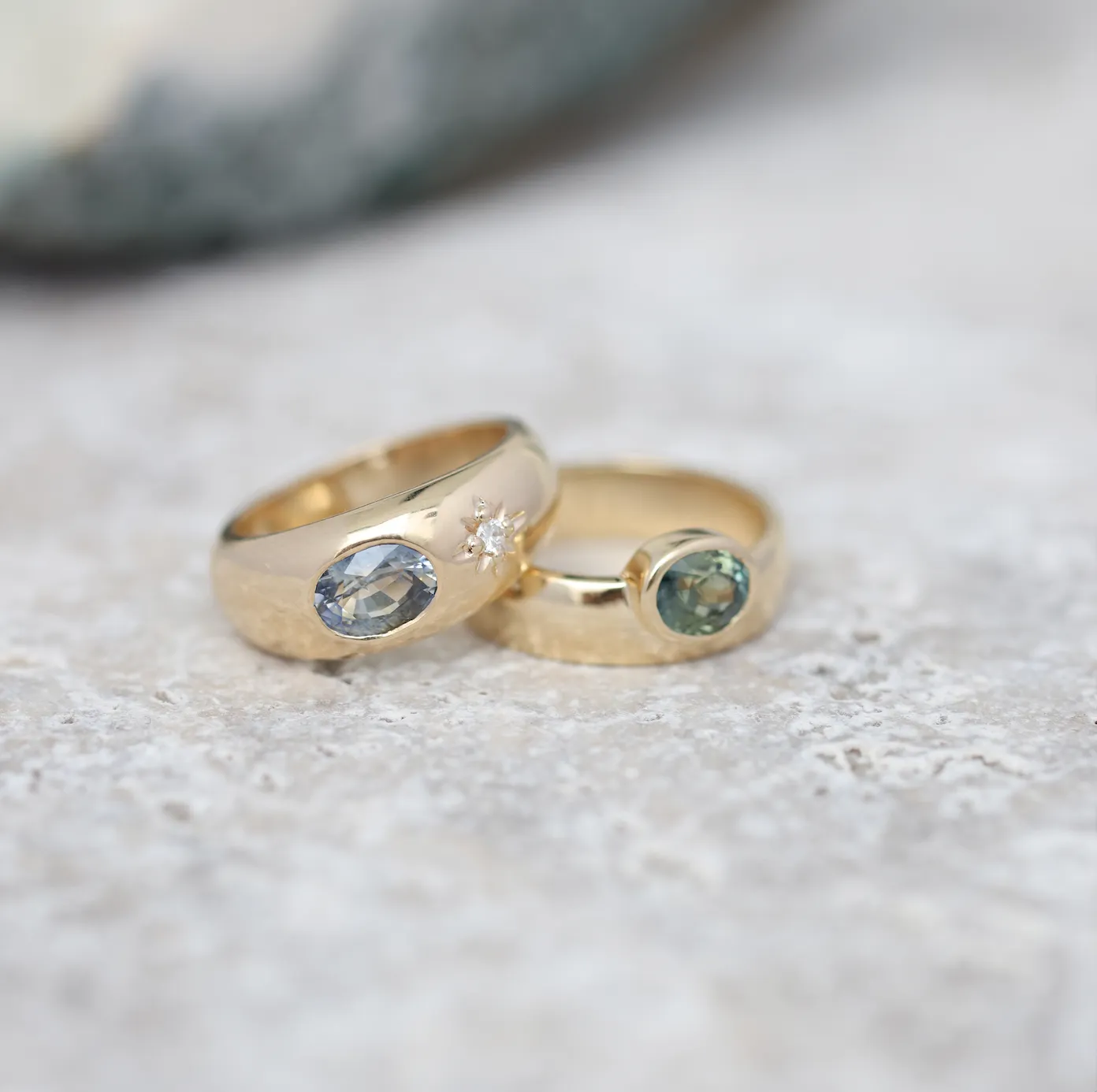 Aster 14K Yellow Gold Gypsy Band