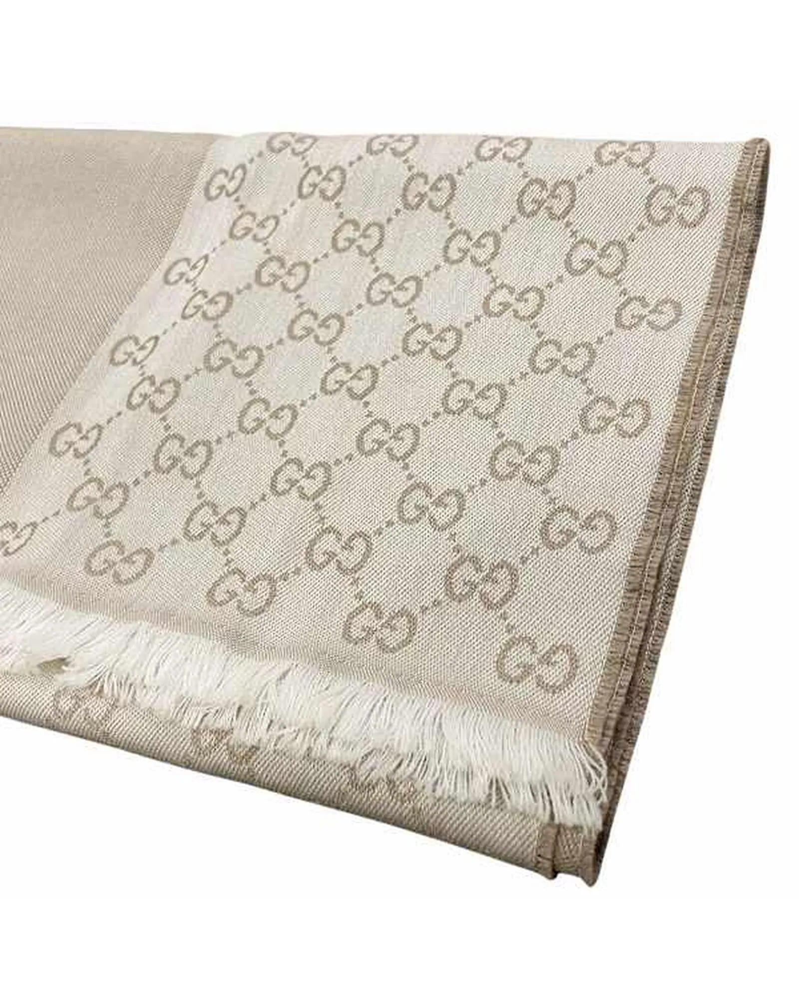 Authentic Gucci Large Canvas Scarf - Pristine Condition