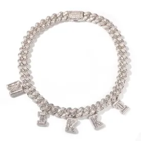 Azzam CZ Baguette Letters Cuban Chain