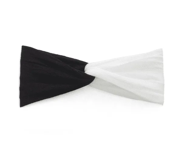 Baby Bling Bows TWIST--Black-White