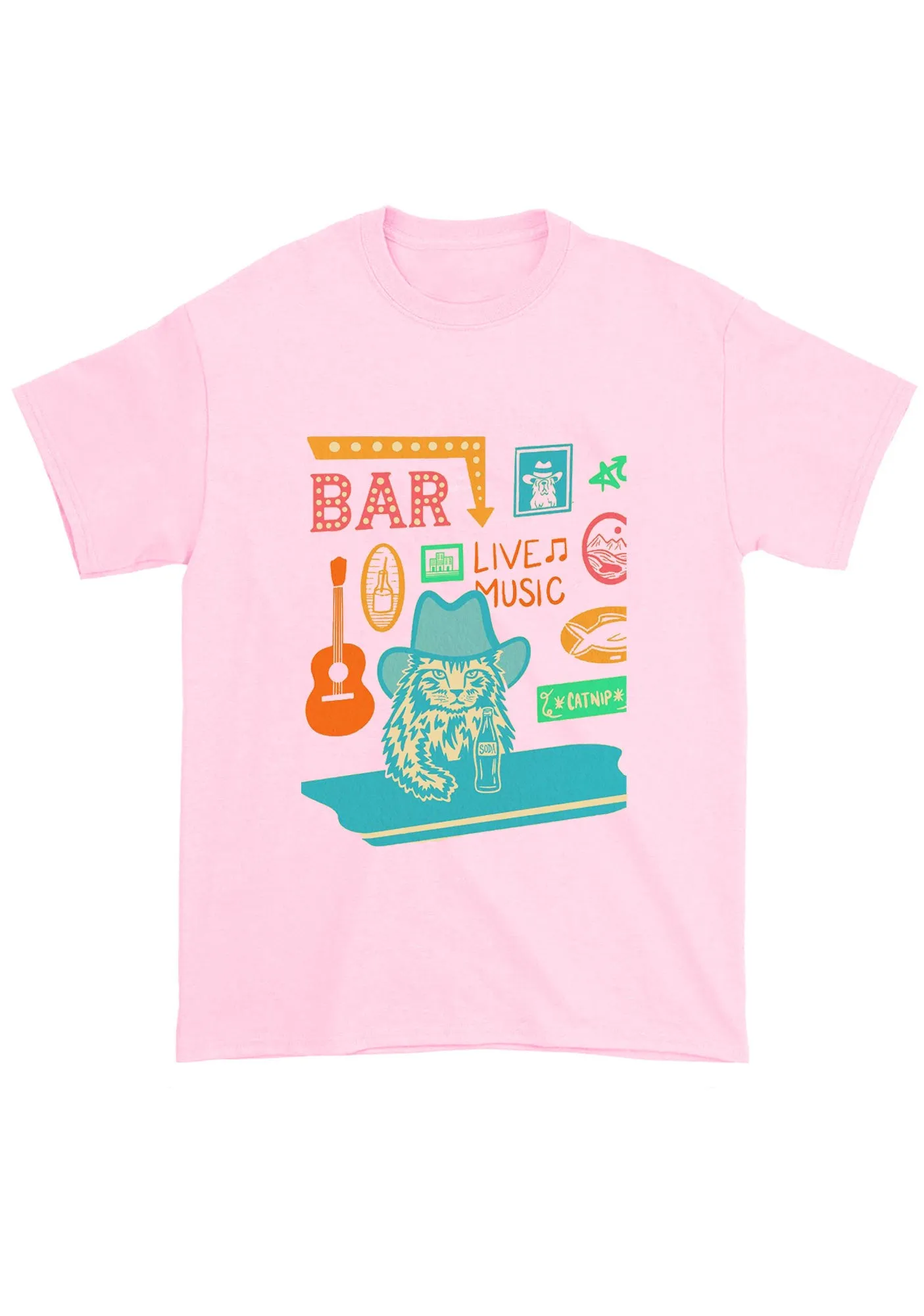 Bar Live Music Catnip Soda Chunky Shirt