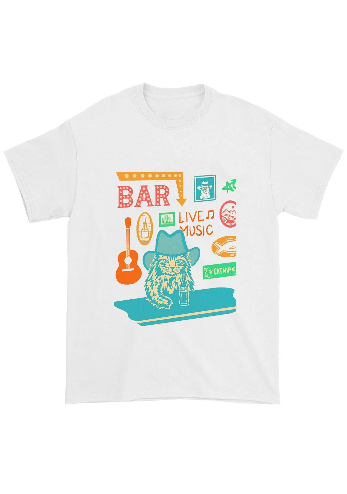Bar Live Music Catnip Soda Chunky Shirt