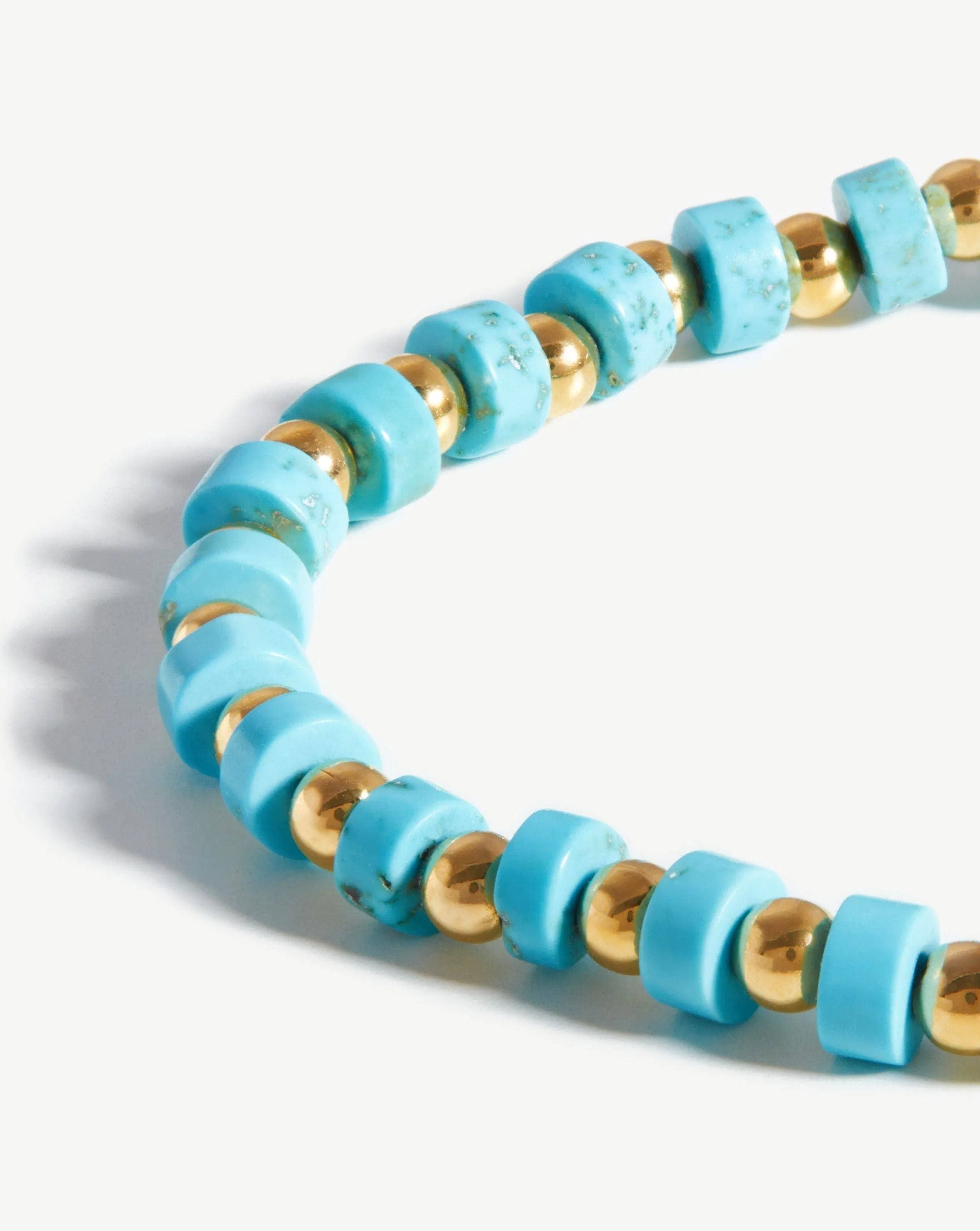 Beaded Bracelet | 18ct Gold Plated/Turquoise
