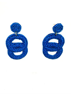 Beaded Circle Earrings