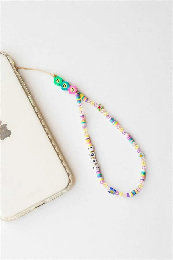 Beaded Phone Charm - Multi
