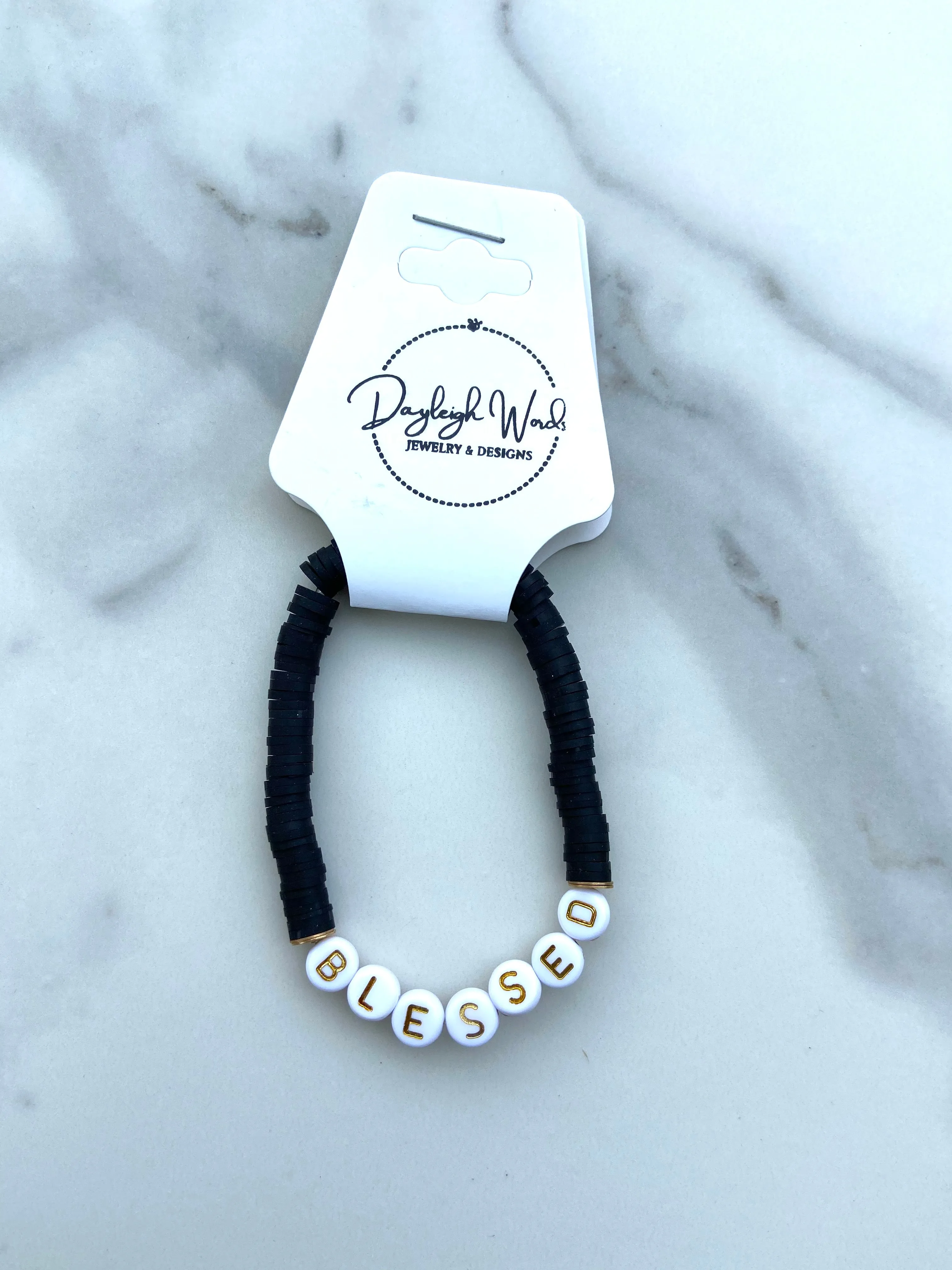 'BLESSED' Word Bracelet