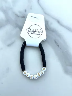 'BLESSED' Word Bracelet