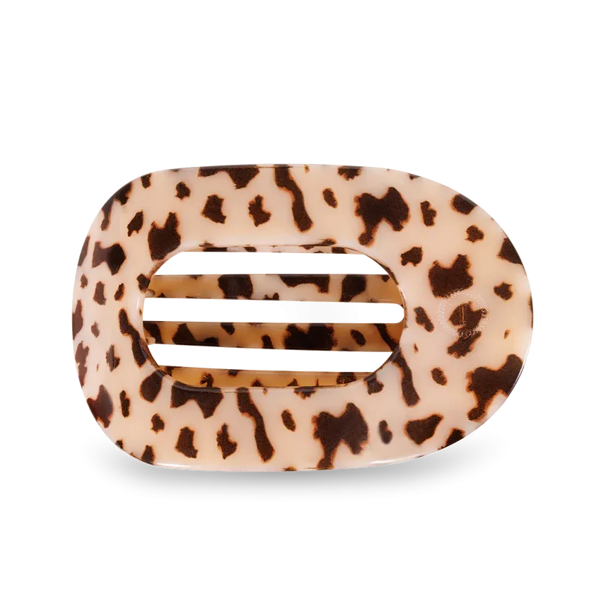 Blonde Tortoise Flat Round Clip