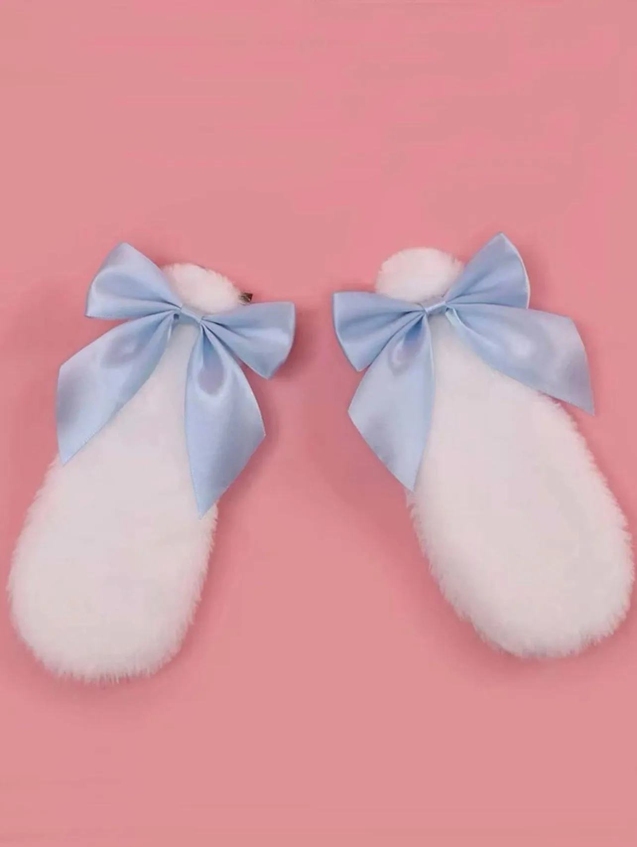 Blue Ribbon Puppy Ear Hair Clips