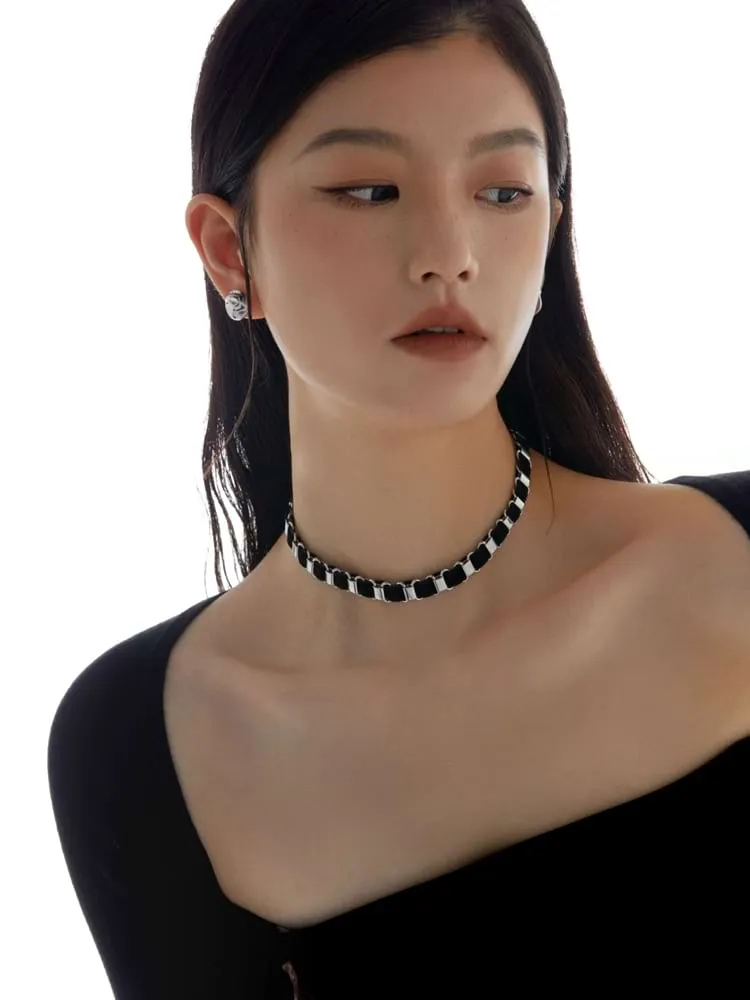 Box Link Chain Choker Necklace