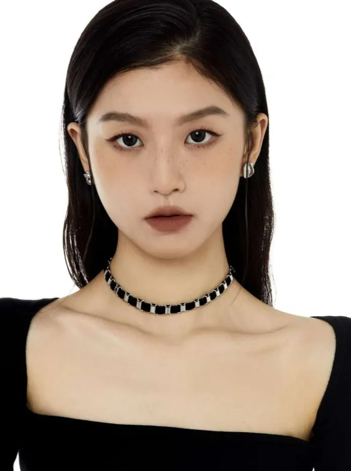 Box Link Chain Choker Necklace
