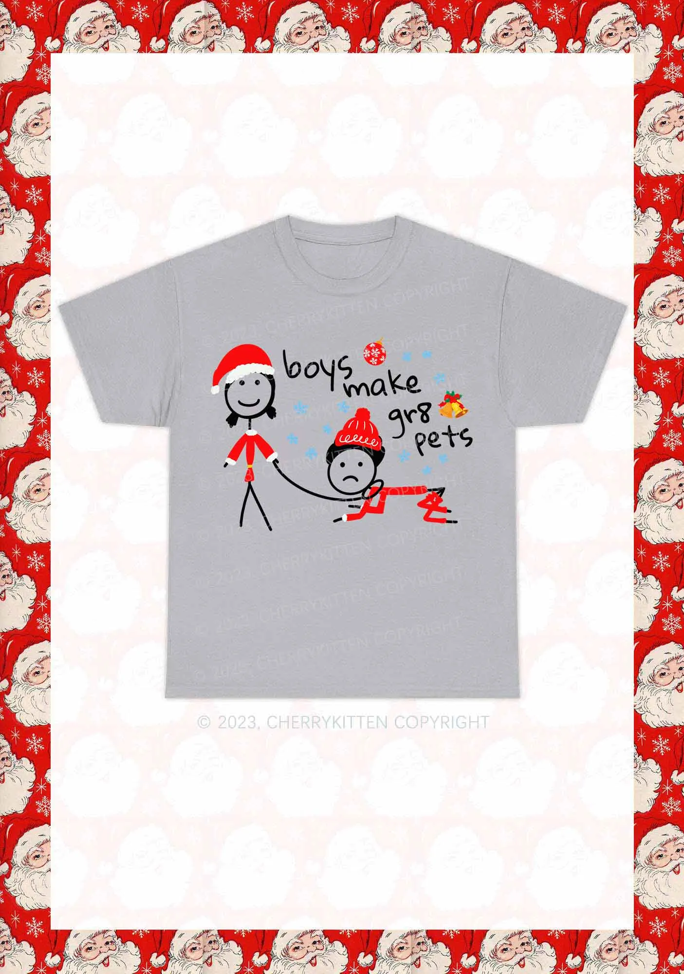 Boys Make Gr8 Pets Christmas Y2K Chunky Shirt Cherrykitten