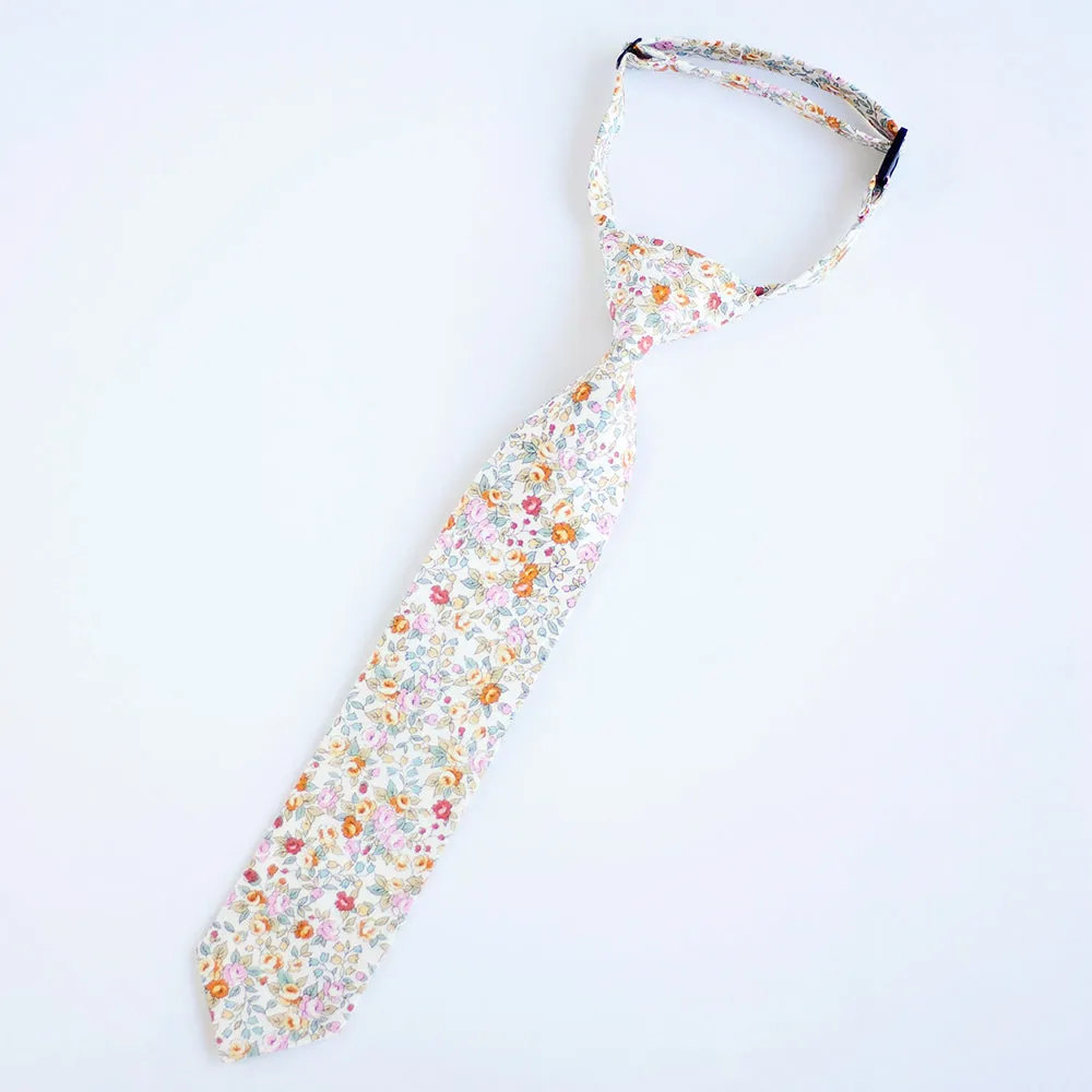 Boy's Necktie / Blossoms In Yellow