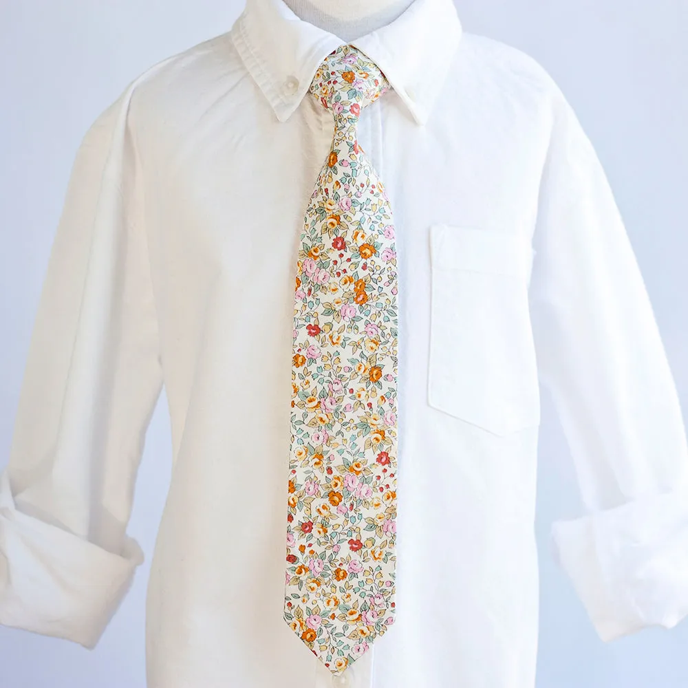 Boy's Necktie / Blossoms In Yellow