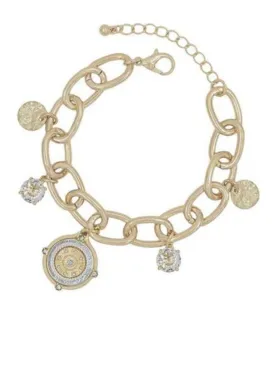 Bracelet Gold Charm