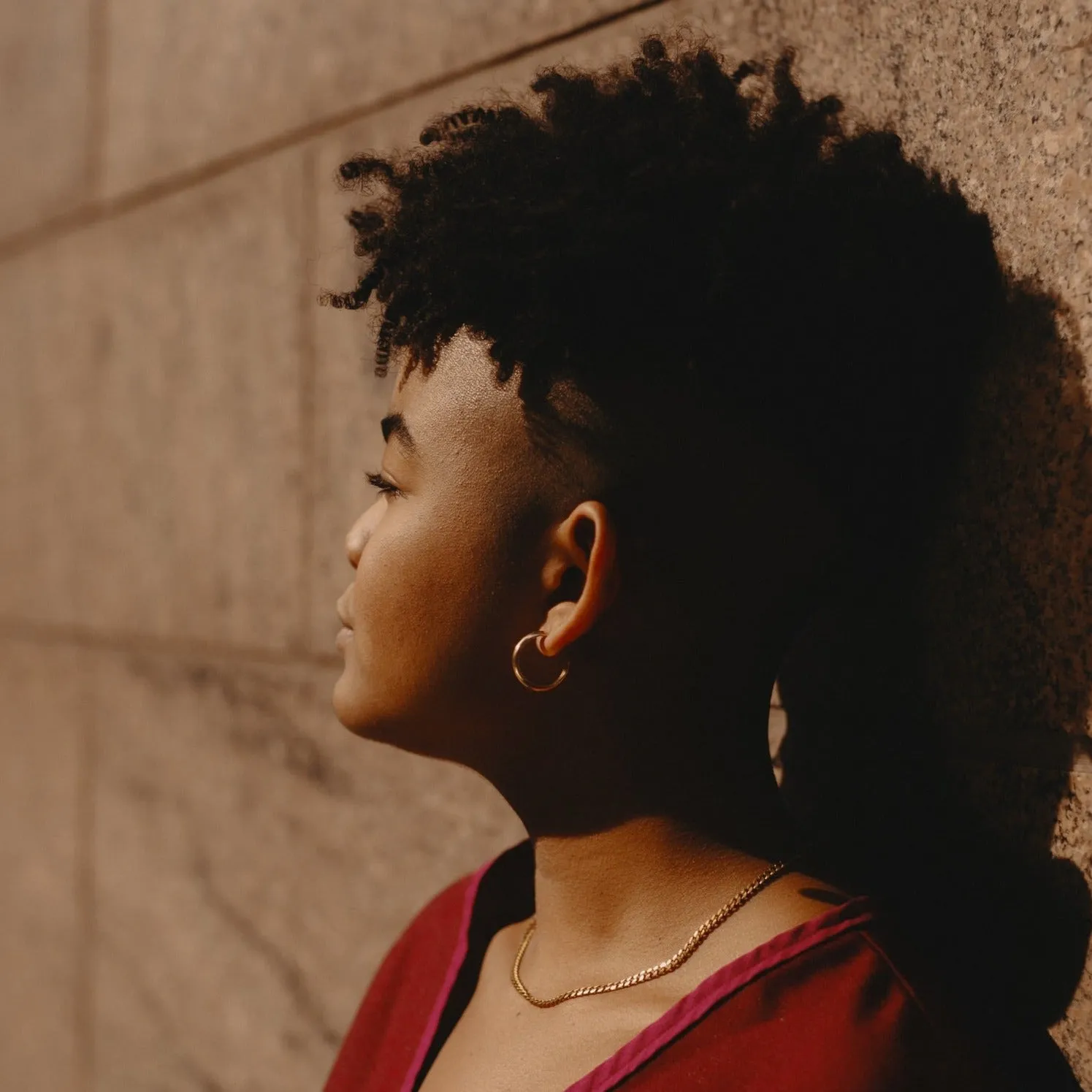 Brass Chunky Hoop Earrings