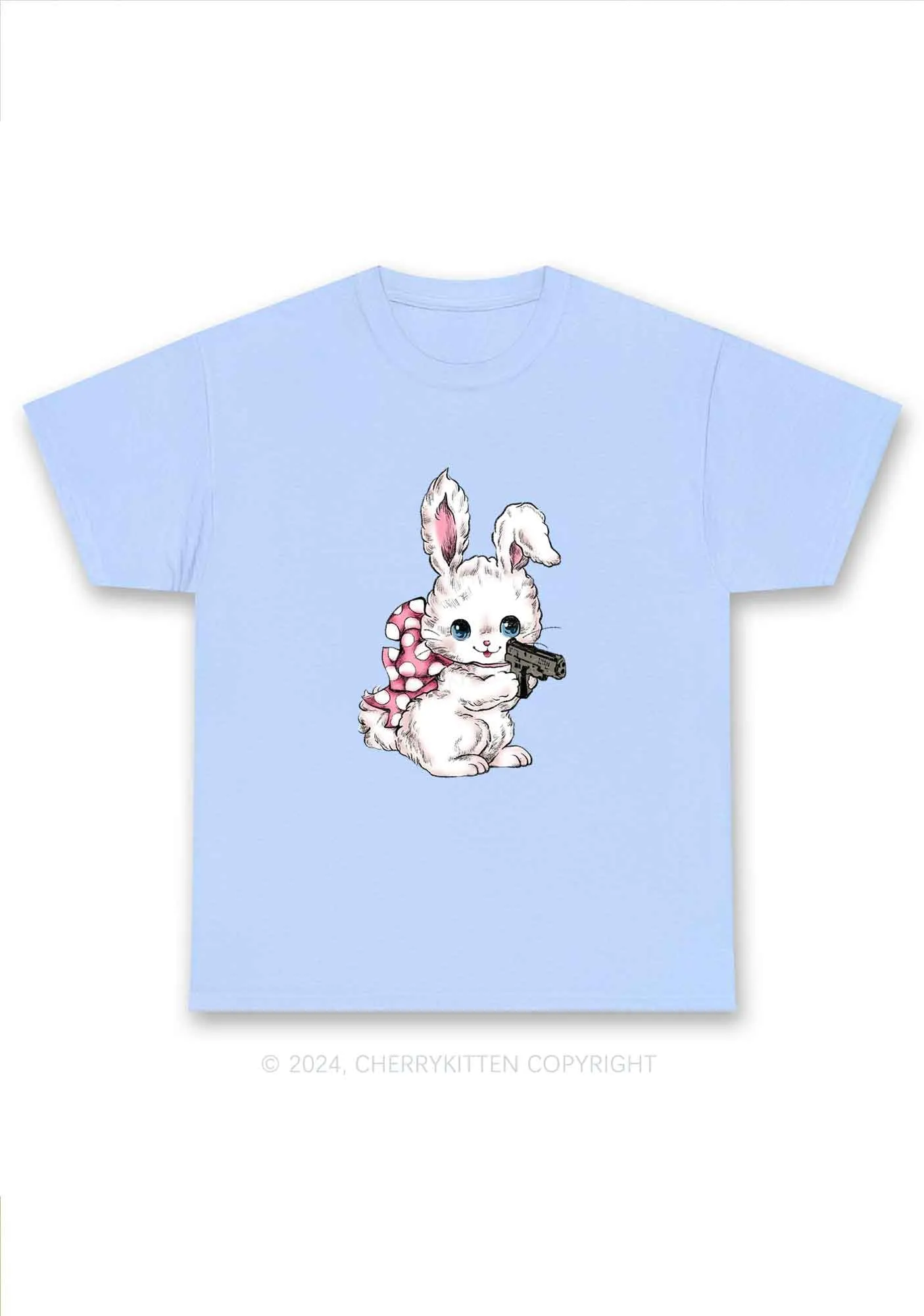 Bunny Shooting Y2K Chunky Shirt Cherrykitten