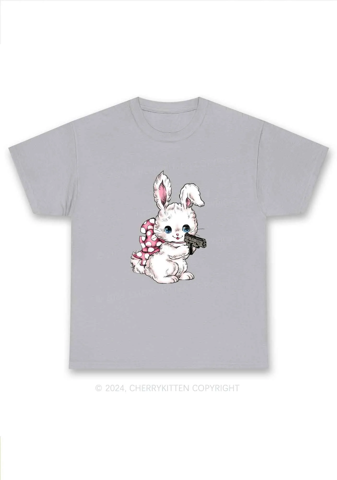 Bunny Shooting Y2K Chunky Shirt Cherrykitten