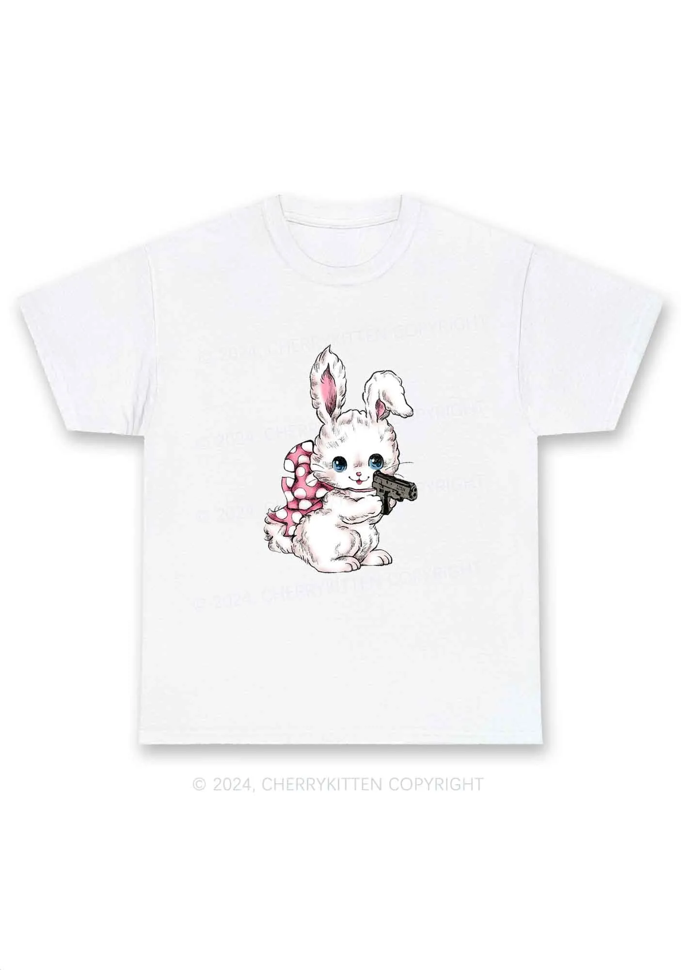 Bunny Shooting Y2K Chunky Shirt Cherrykitten
