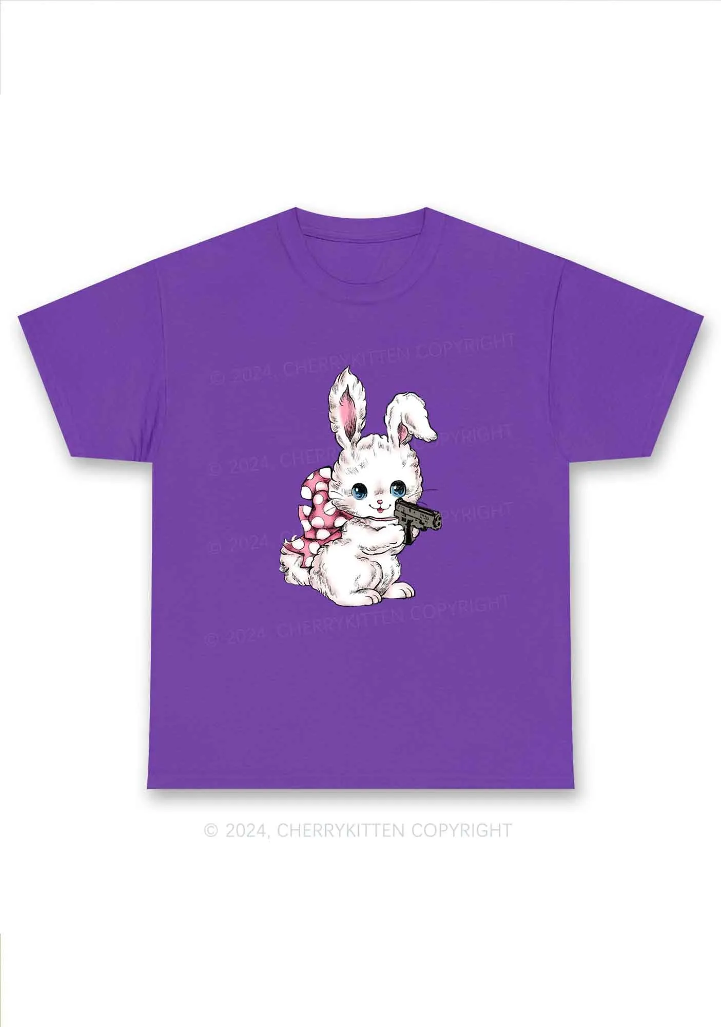 Bunny Shooting Y2K Chunky Shirt Cherrykitten
