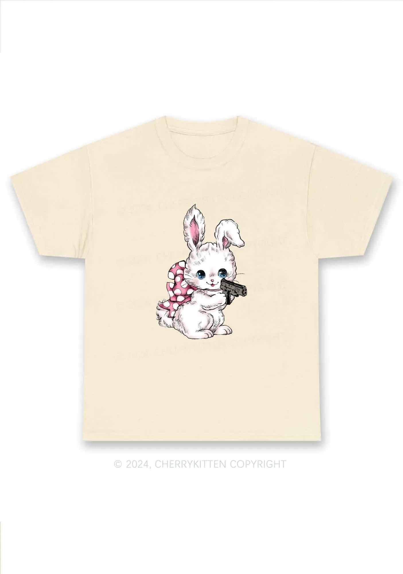 Bunny Shooting Y2K Chunky Shirt Cherrykitten