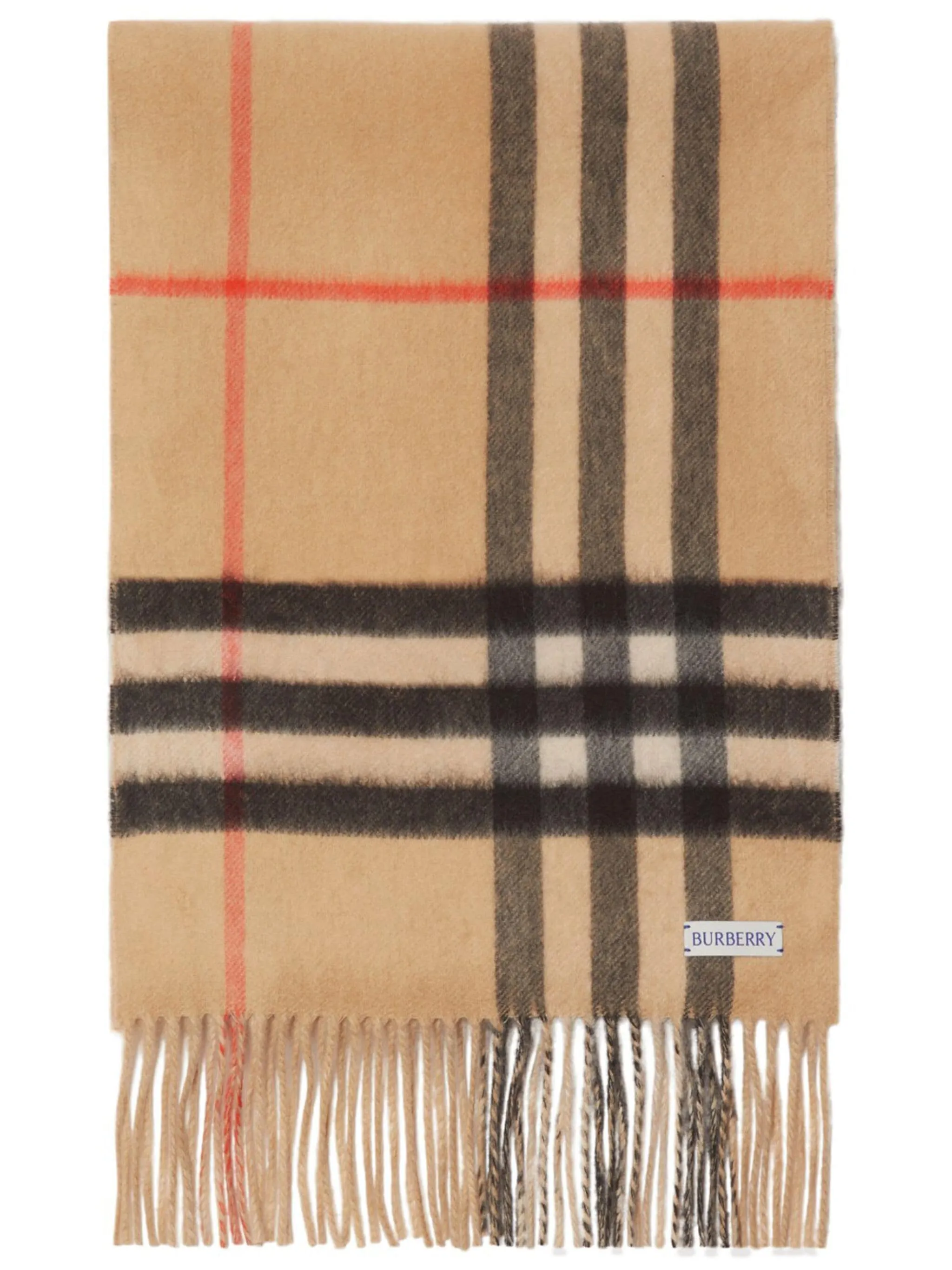 Unisex Burberry 168X30 Double Face Medium Giant Check Scarf - Luxurious Versatile Wool Blend Accessory