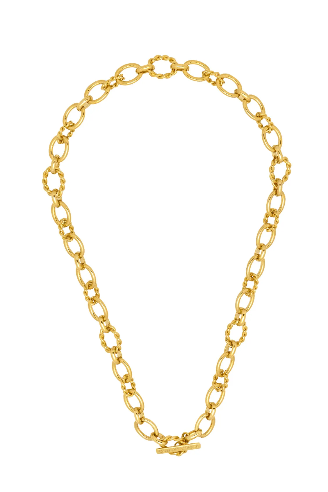 Chunky Chain T-Bar Necklace