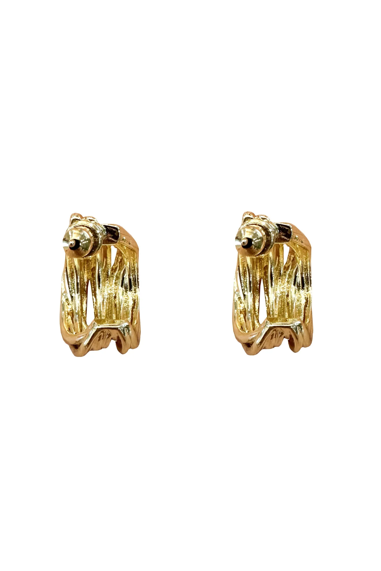 Clarina Gold Hoop Earrings