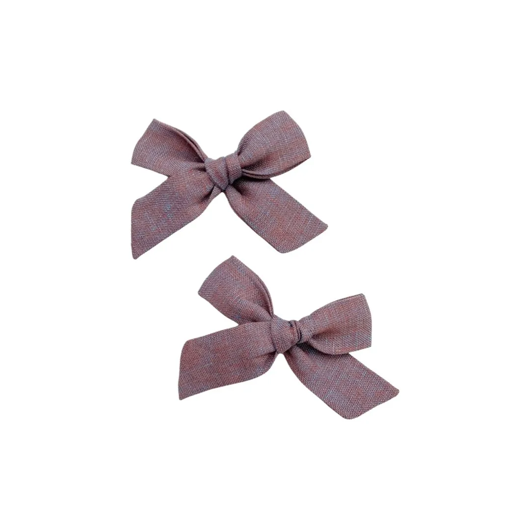 Classic Knot Bow | Mountain Purple - Alligator Clip