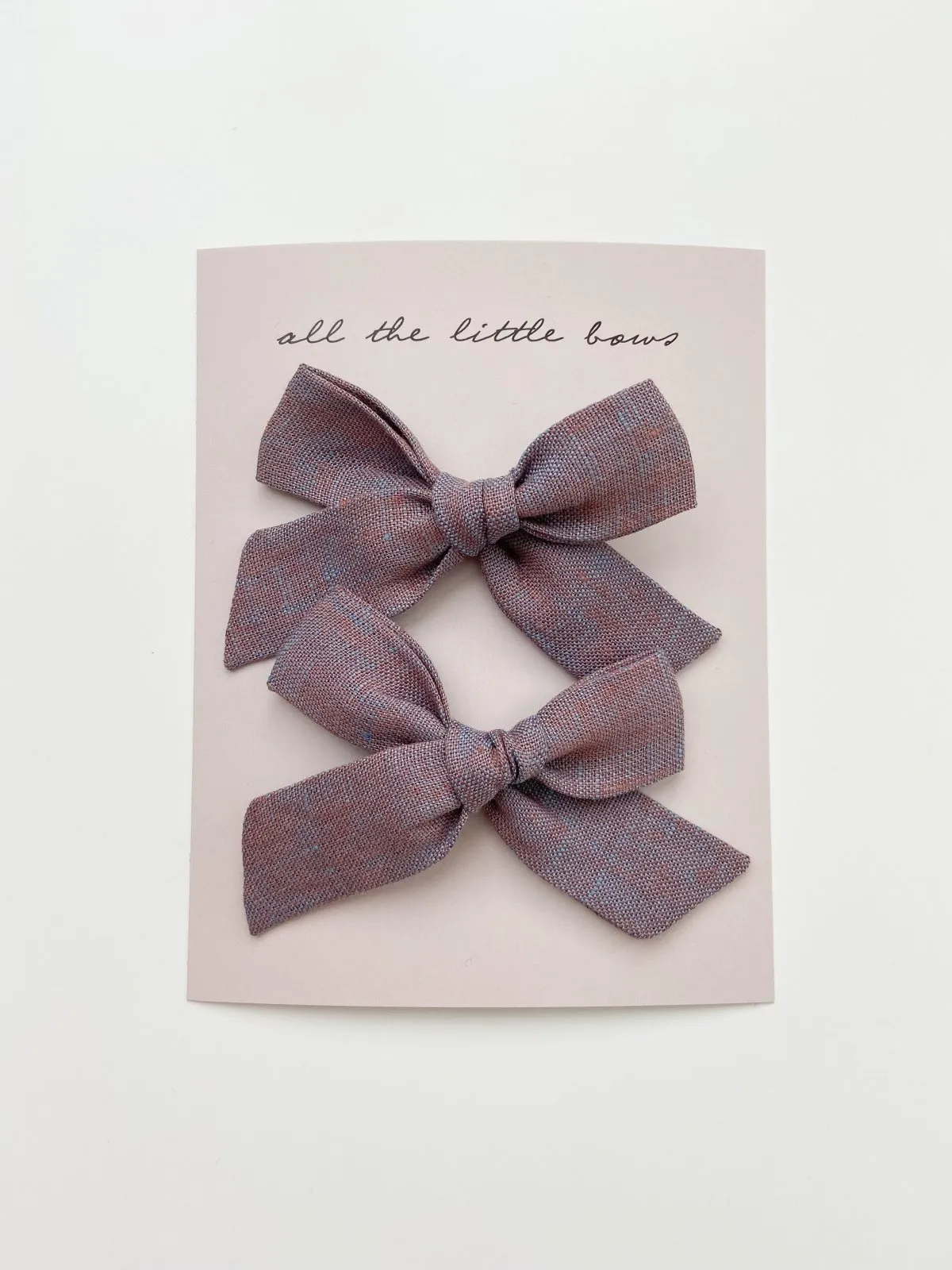 Classic Knot Bow | Mountain Purple - Alligator Clip