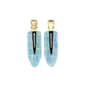 Creaseless Clips (Set of 2) — Aquamarine Tile